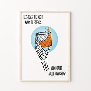New Found Glory 'My Friends Over you' op songtekst geïnspireerde print A4 A5