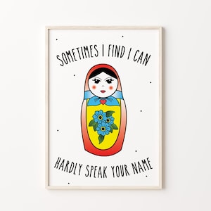 Turnover 'Diazepam' Lyric Inspired Print