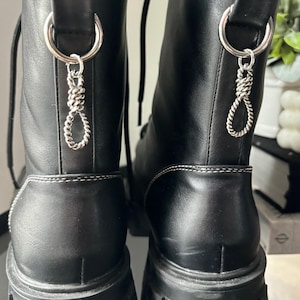 Hangman Noose Boot Charms | Söt Emo Gotisk Alt-tatuering Punkrockare