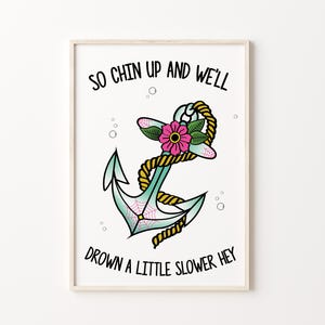 The Wonder Years 'You're not Salinger' Lyric Inspired Print