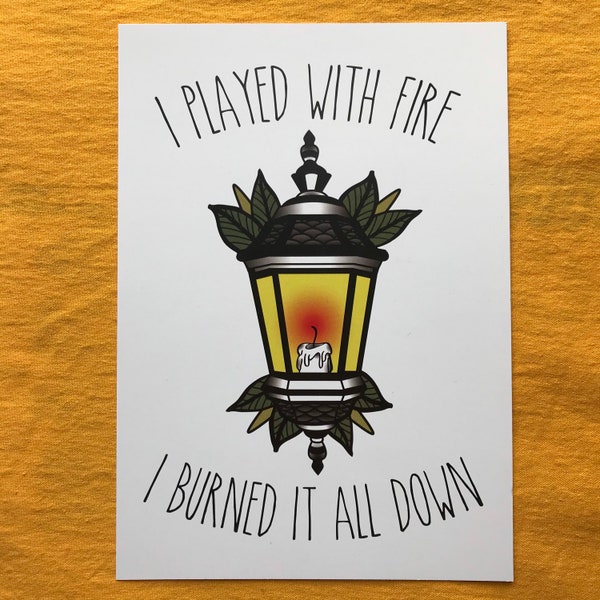 Tigers Jaw ‘Never Saw It Coming’ Lyric Inspired Print