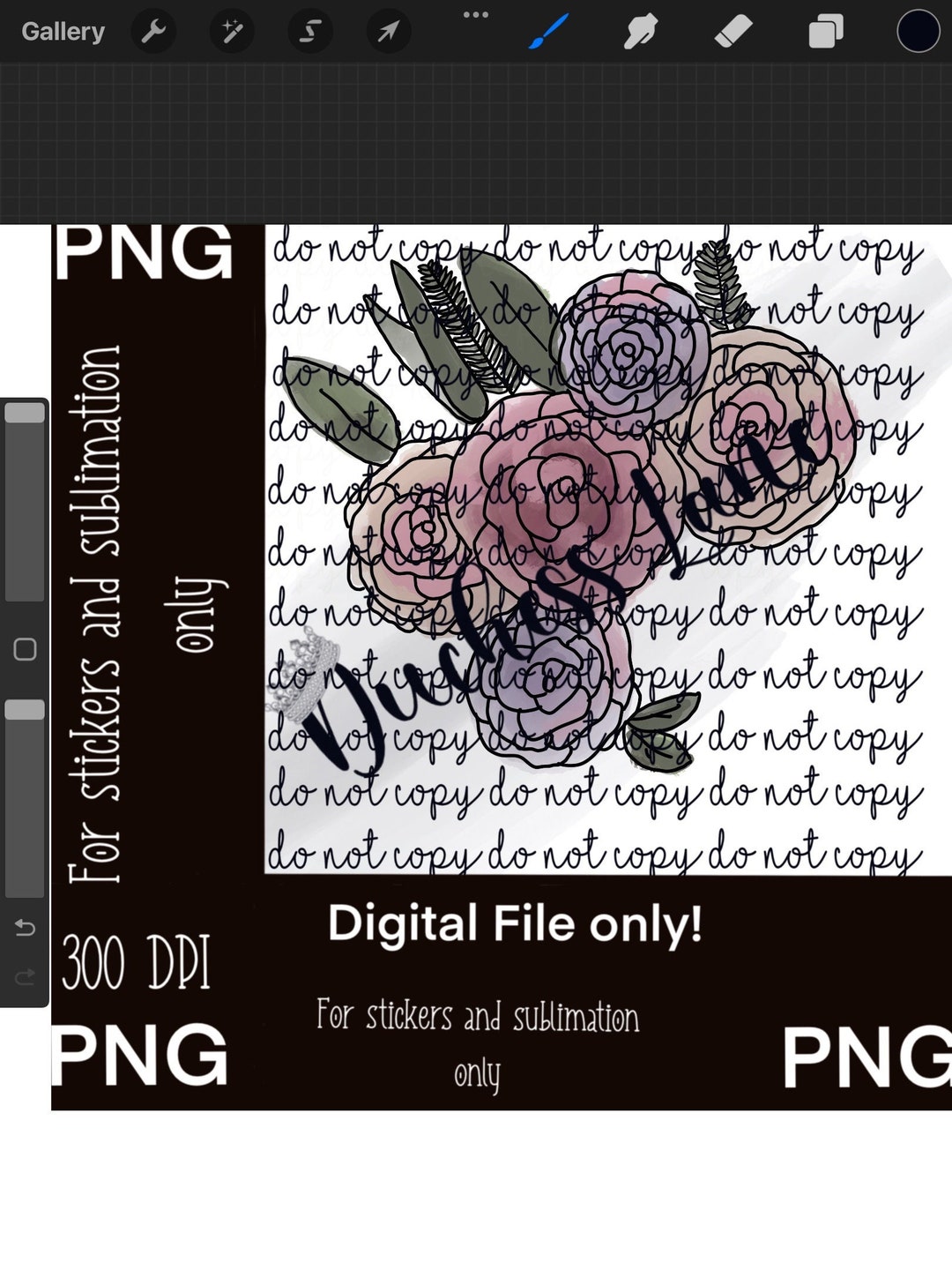 Rustic Floral Bouquet Digital Design - Etsy