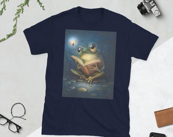 Pond Reader uniseks T-shirt met korte mouwen