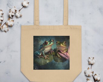 Froggy paar eco-draagtas