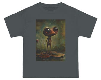 Beefy-T® grillige kikker met korte mouwen | Jersey T-shirt | 100% katoen | Originele illustratie