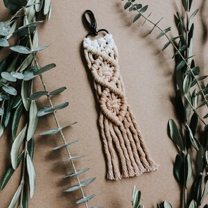 Hand-Dyed Macrame Keychain | Gift Idea | Bohemian Accessories | Macrame