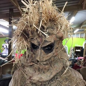 Máscara de Halloween Evil Scarecrow Full Head