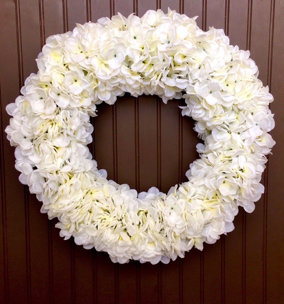 Hydrangea Wreath White Spring