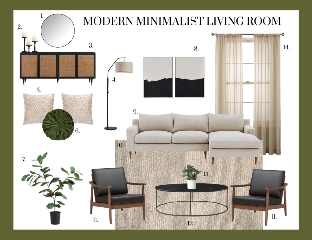 Living Room Design Virtual Interior Design Home Styling Mood - Etsy