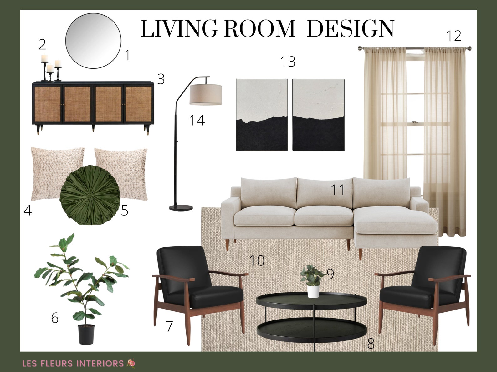 Living Room Design Virtual Interior Design Home Styling Mood - Etsy