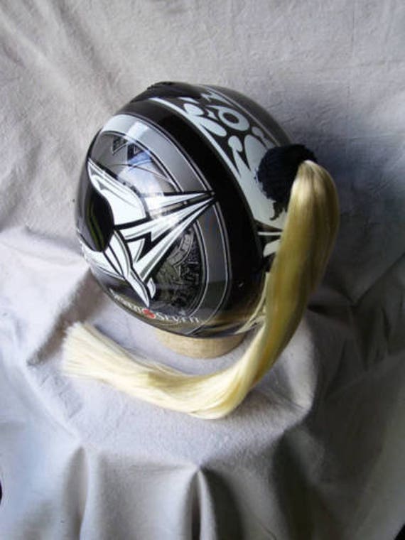 Motorcycle helmet cheap with ponytail