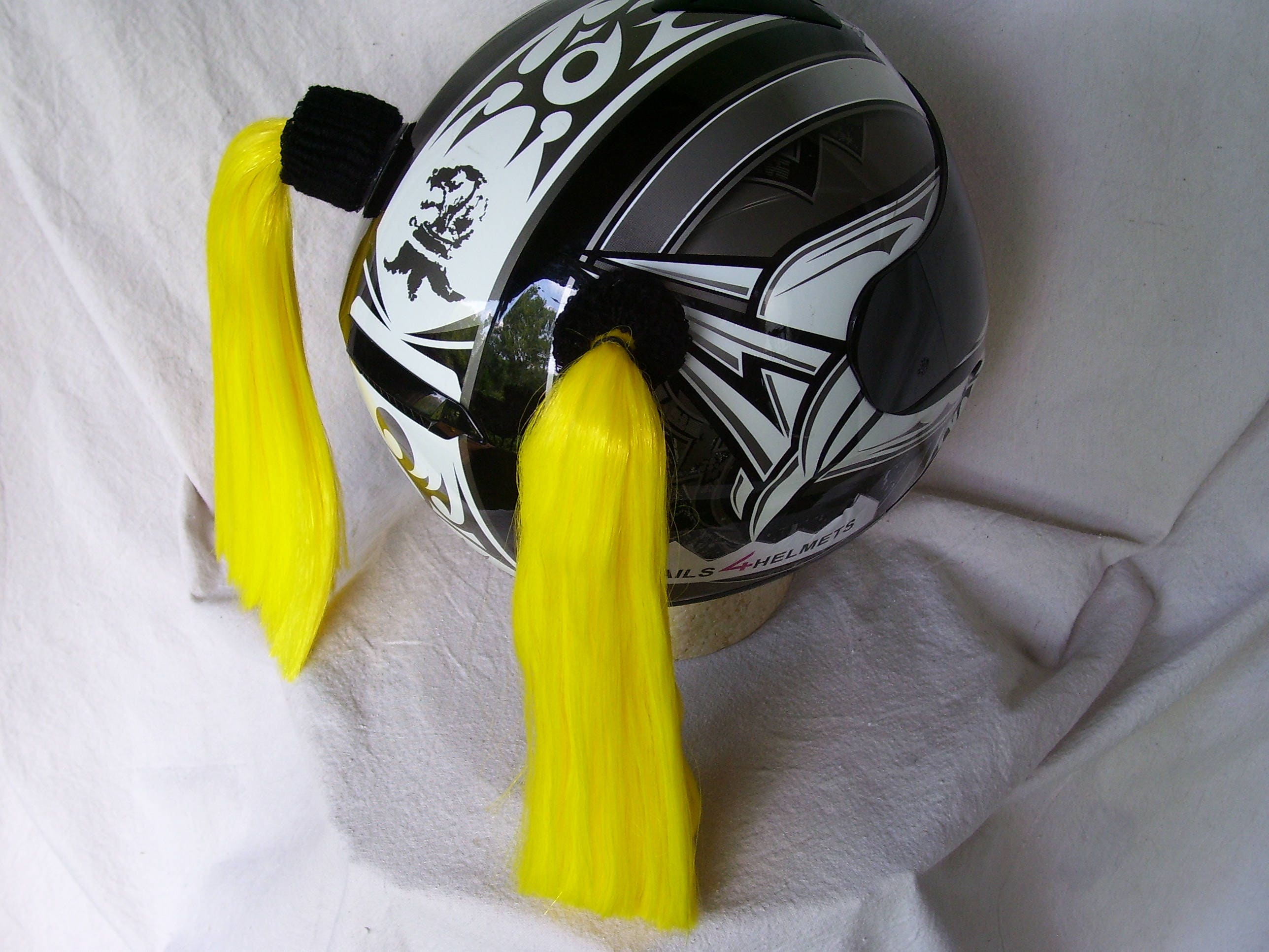 Motorcycle Helmet Pigtails 2 14ea 16 Colors....usa Etsy