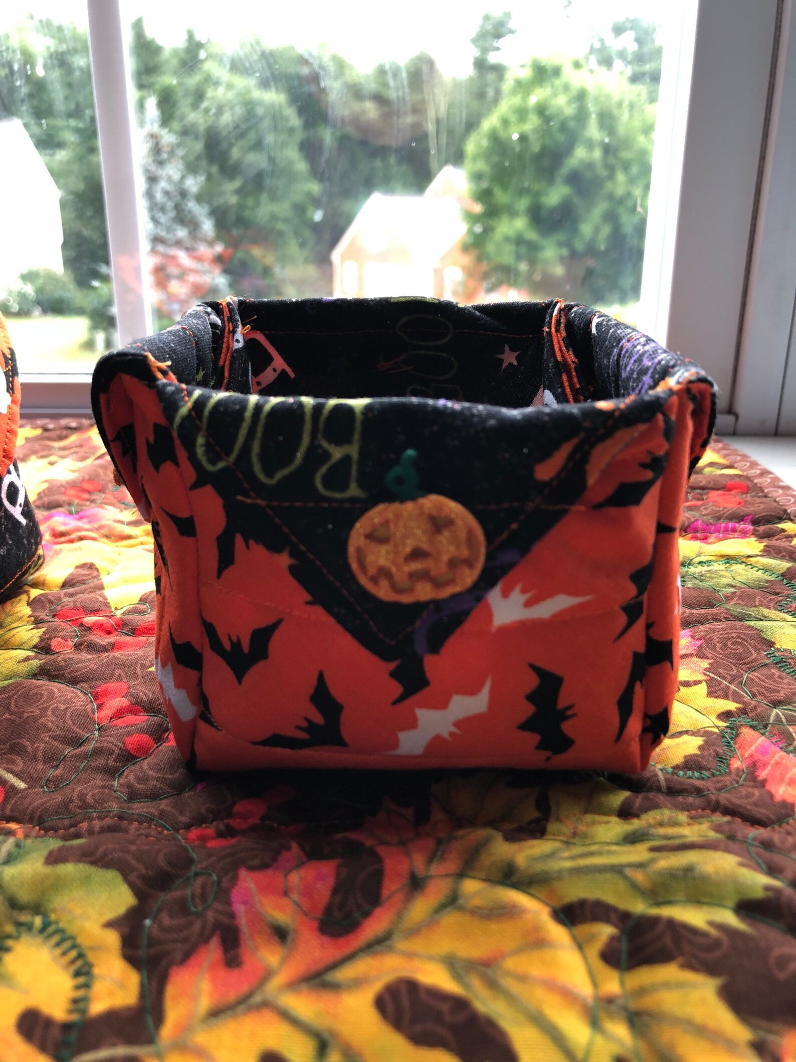 Set of 2 Halloween Baskets Etsy