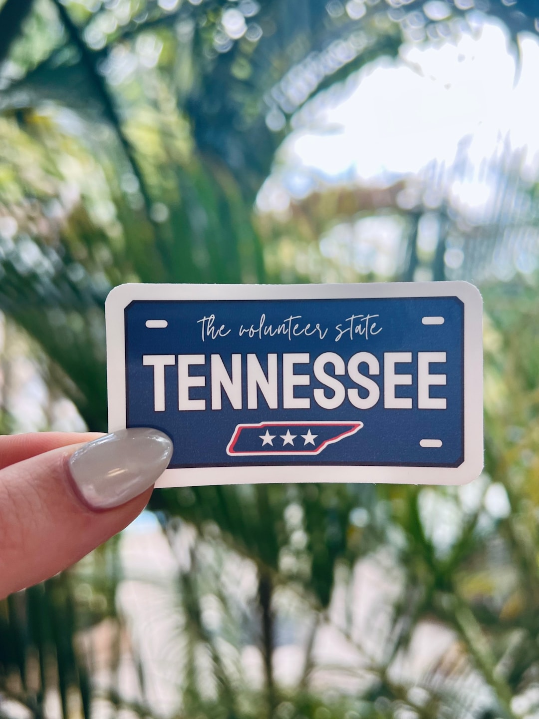 Tennessee Sticker Tennessee License Plate TN Tag Sticker Etsy