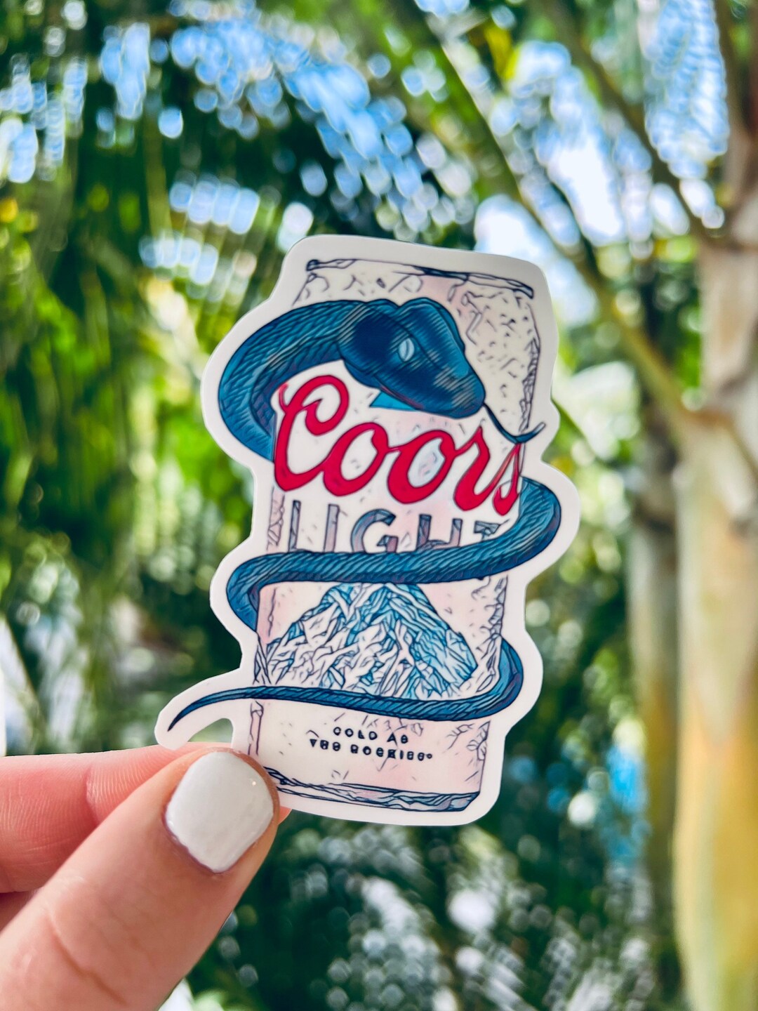 Coors Light Sticker Beer Stickers Coors Light Gift Etsy