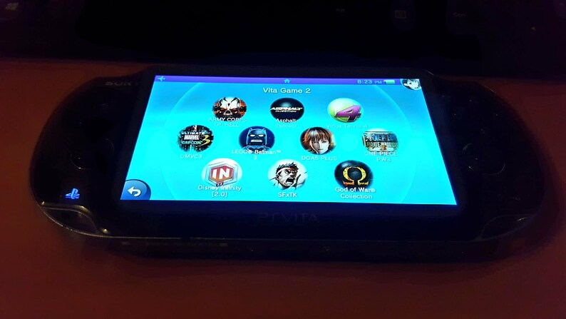 PS vita 1000 Henkaku Wifi psp modded hack retro game console ps 1 collection Gbc Gba 64gb sdvita kof95