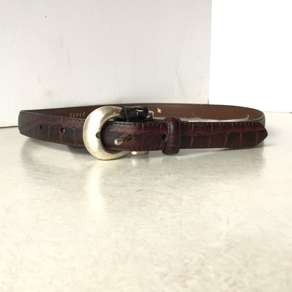 Brown Leather Belt - Etsy