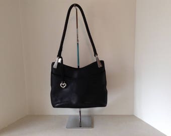 brighton black leather purse