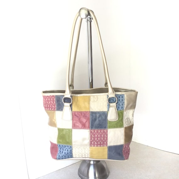 Giani Bernini Multicolor Patchwork Leather And Fa… - image 2