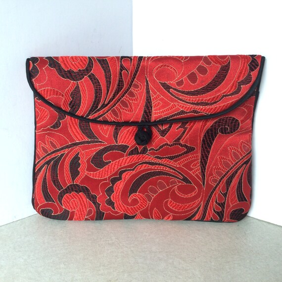 Beautiful Travel Jewelry Pouch / Purse in Red and Black Etsy
