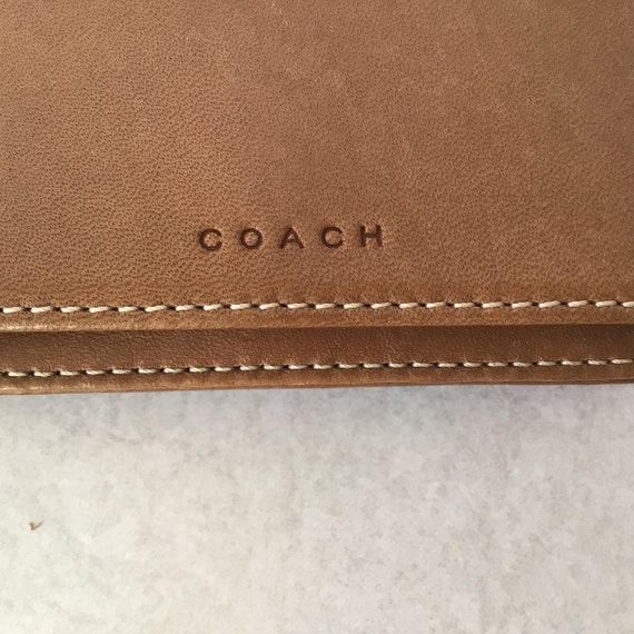Coach Tan Leatherware Bifold Wallet Gem