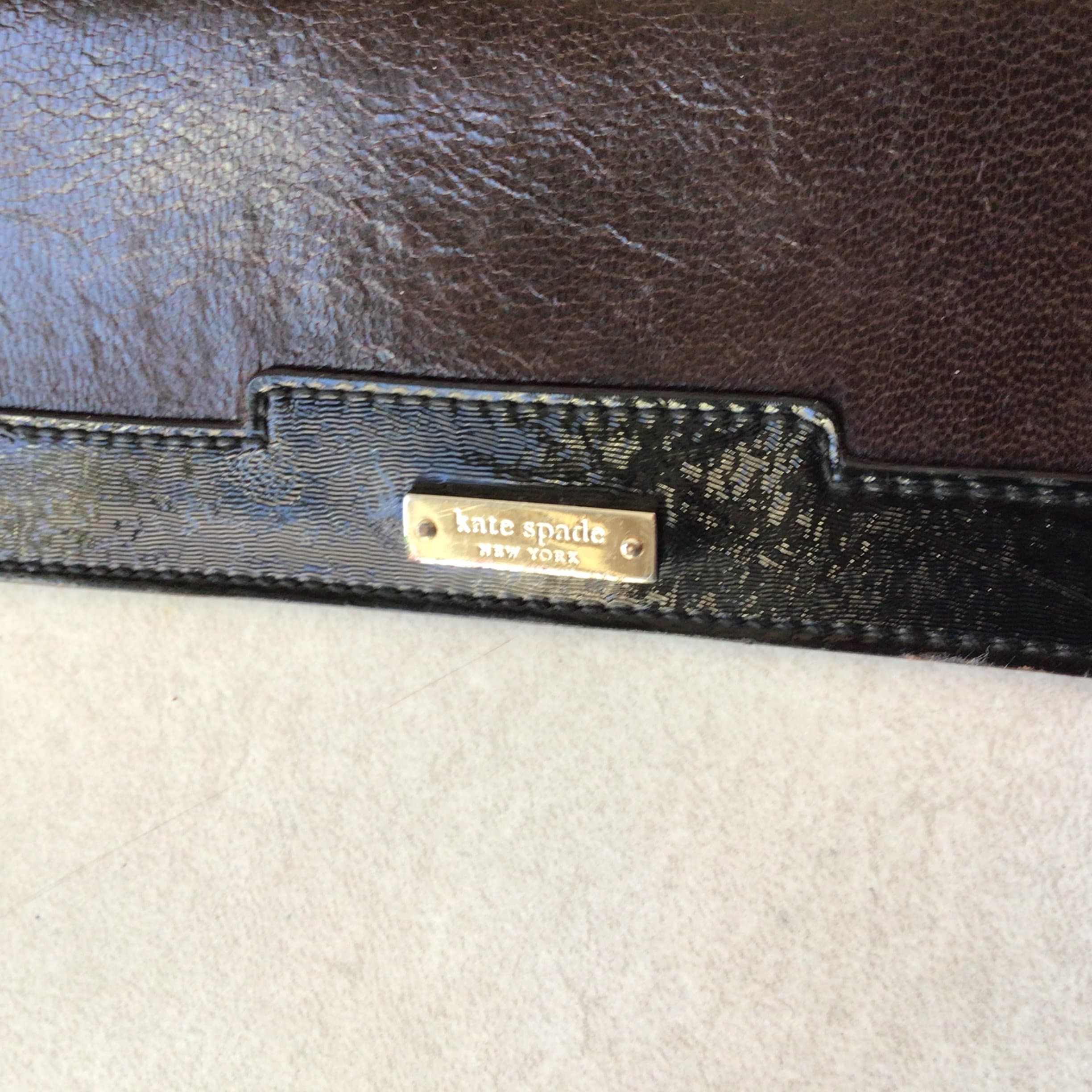 dark brown kate spade purse