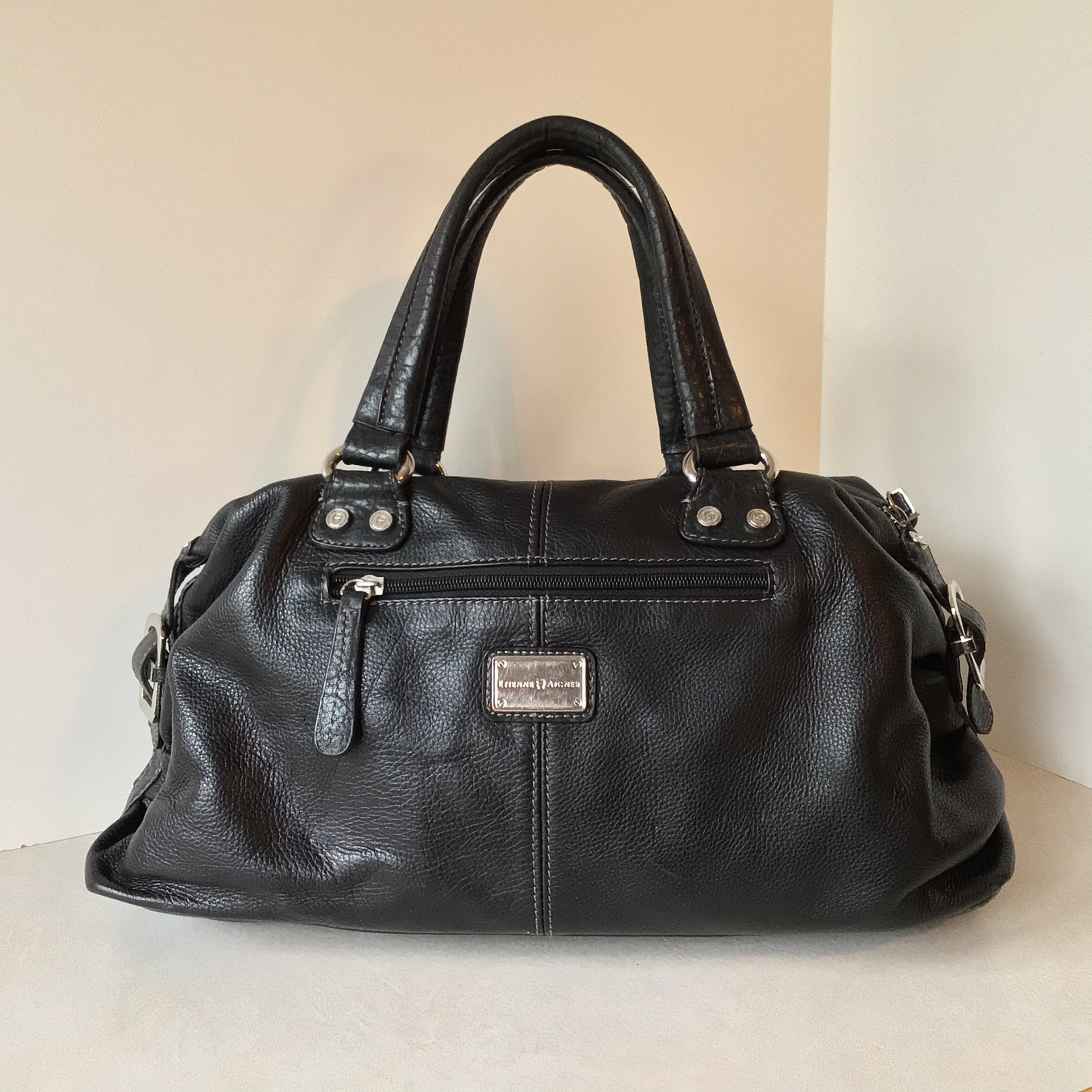 Etienne Aigner Black Leather Handbag | Etsy