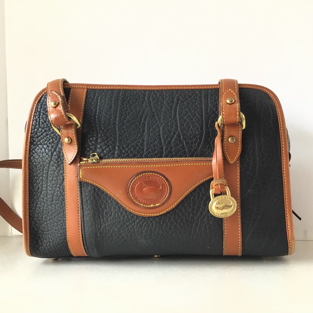 Vintage Dooney & Bourke Pebbled Leather Shoulder Bag
