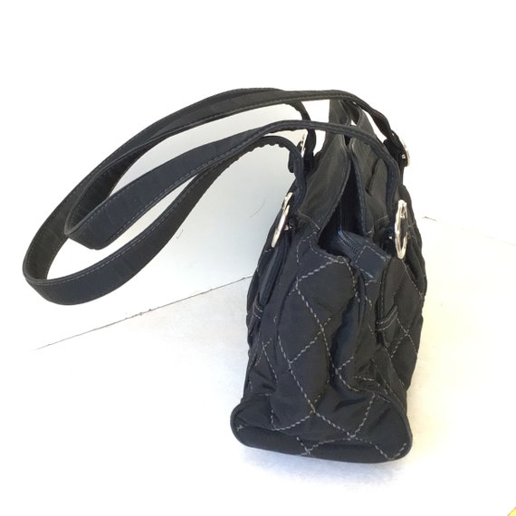 Vera Bradley Quilted Fabric Shoulder Bag In Black - image 3