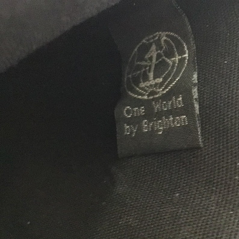 Brighton Black Leather Shoulder Bag With Brown Braided Leather Accent Strap image 8