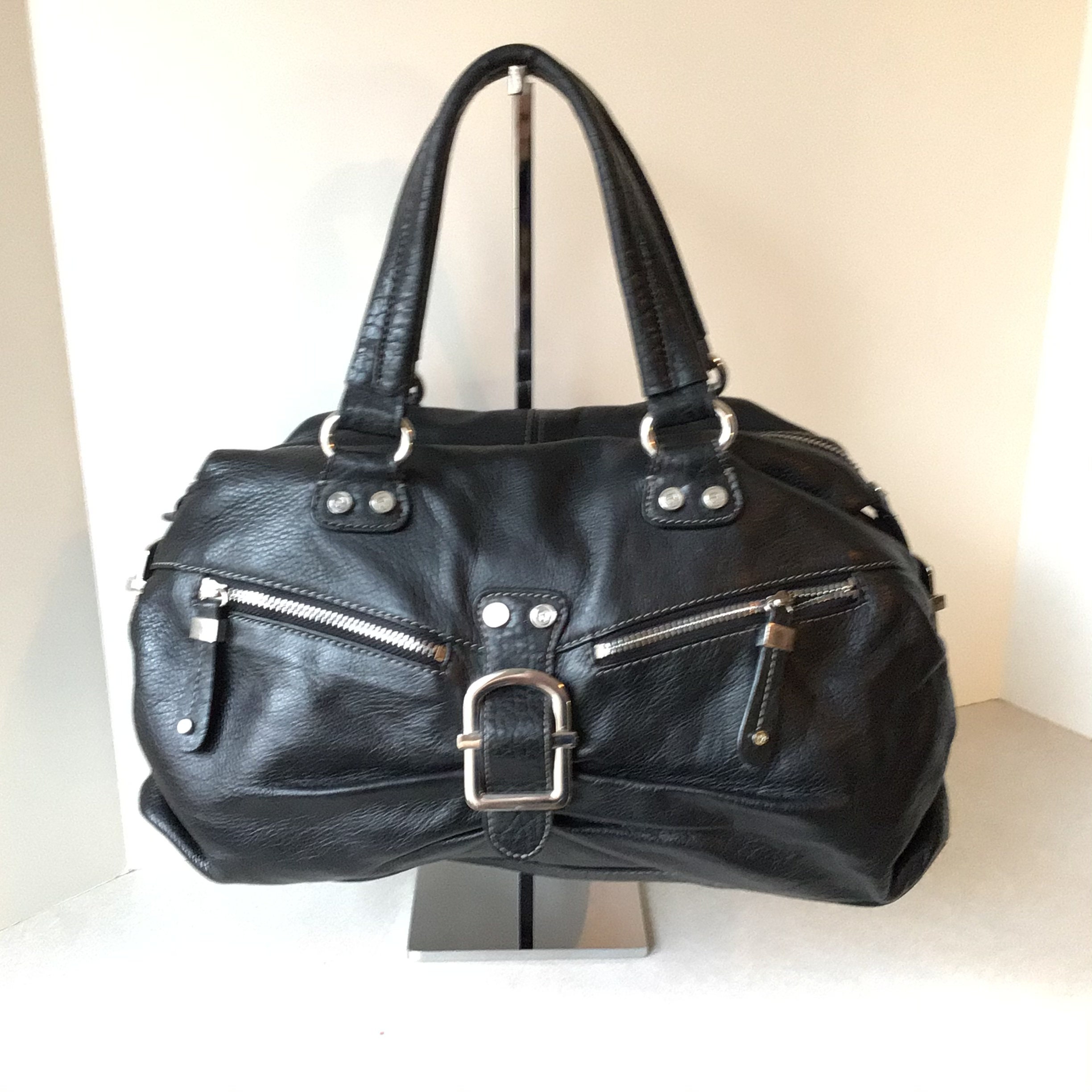 Etienne Aigner Black Leather Handbag | Etsy