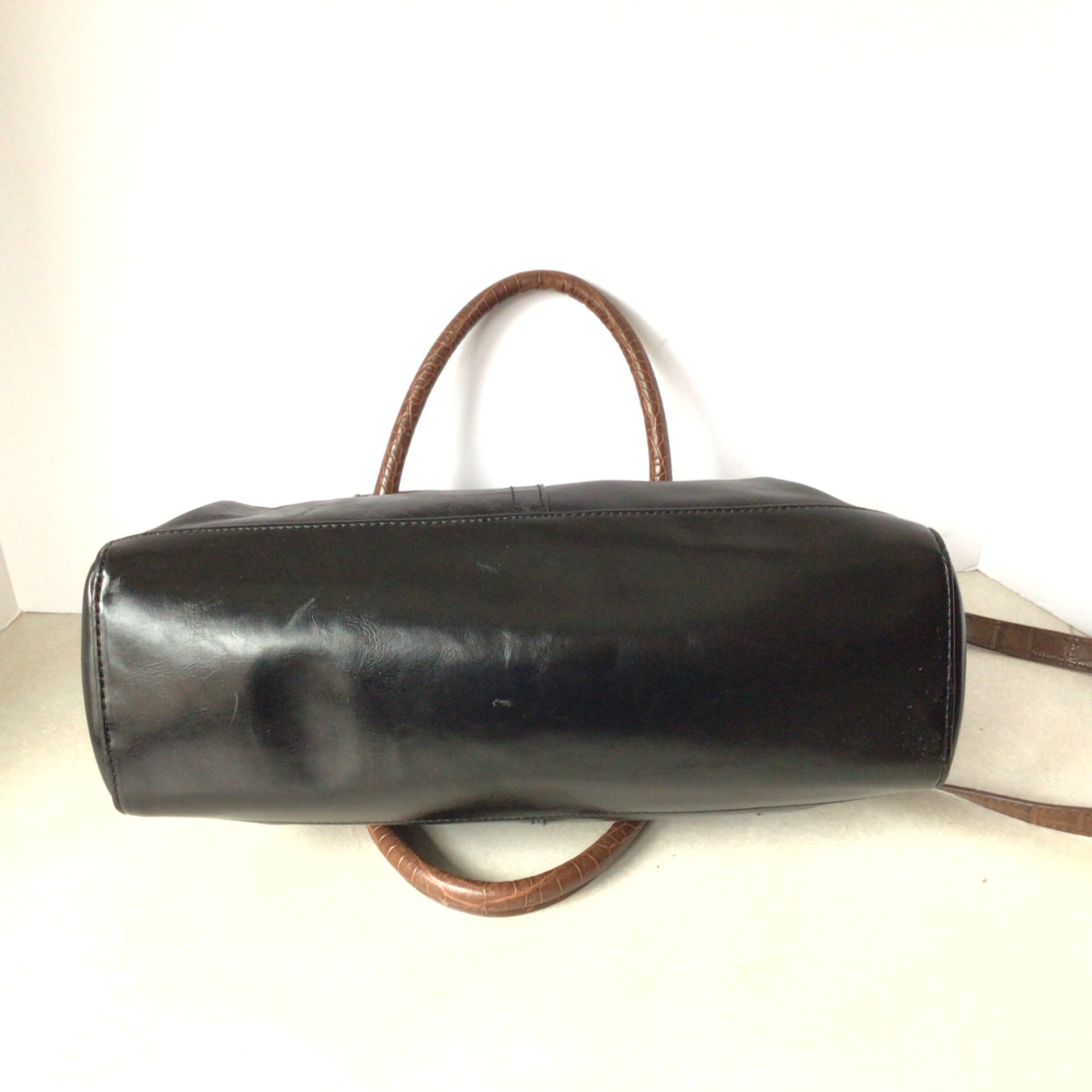 Sac à Bandoulière Giani Bernini - Cuir Grainé Noir - Bandoulière Ajustable