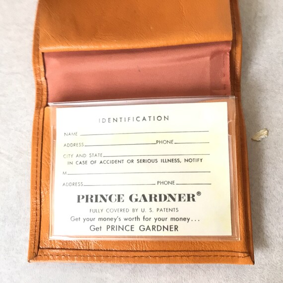 Prince Gardner Orange and Brown Tri-fold Kisslock… - image 5