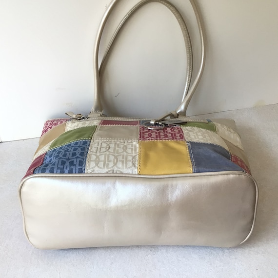 Giani Bernini Multicolor Patchwork Leather And Fa… - image 6