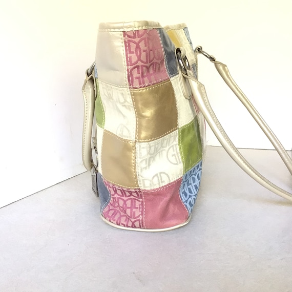 Giani Bernini Multicolor Patchwork Leather And Fa… - image 3