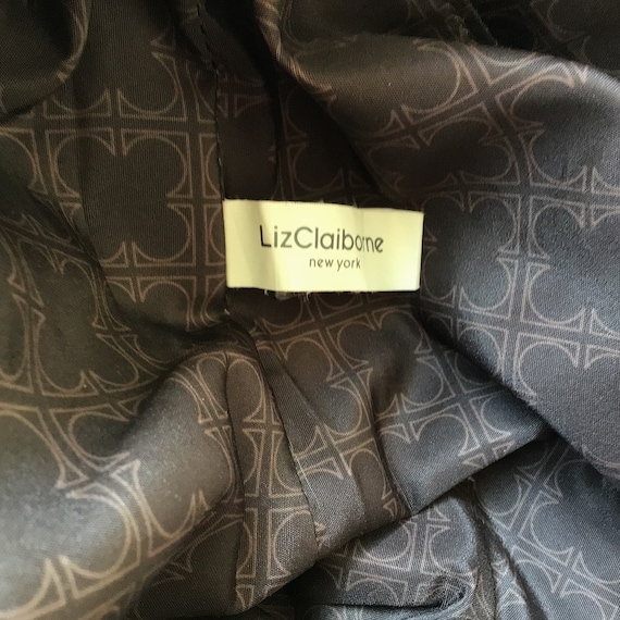 Liz Claiborne Plaid Fabric And Faux Leather Large… - image 8