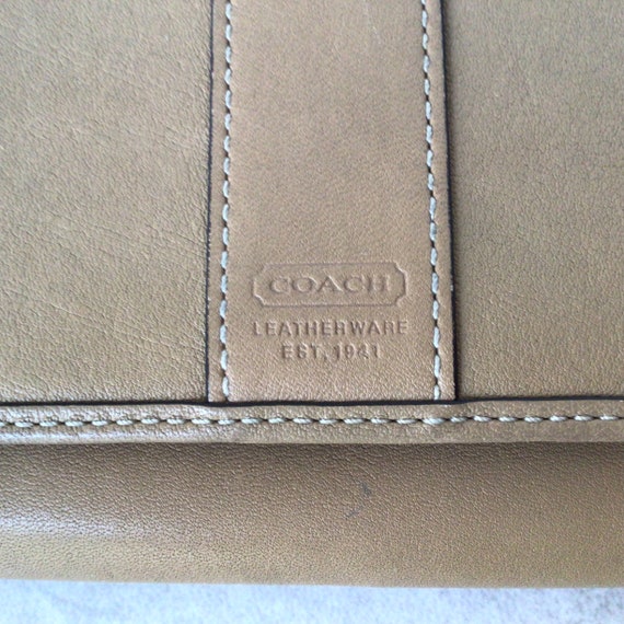 Coach Tan Leatherware Bifold Wallet Gem