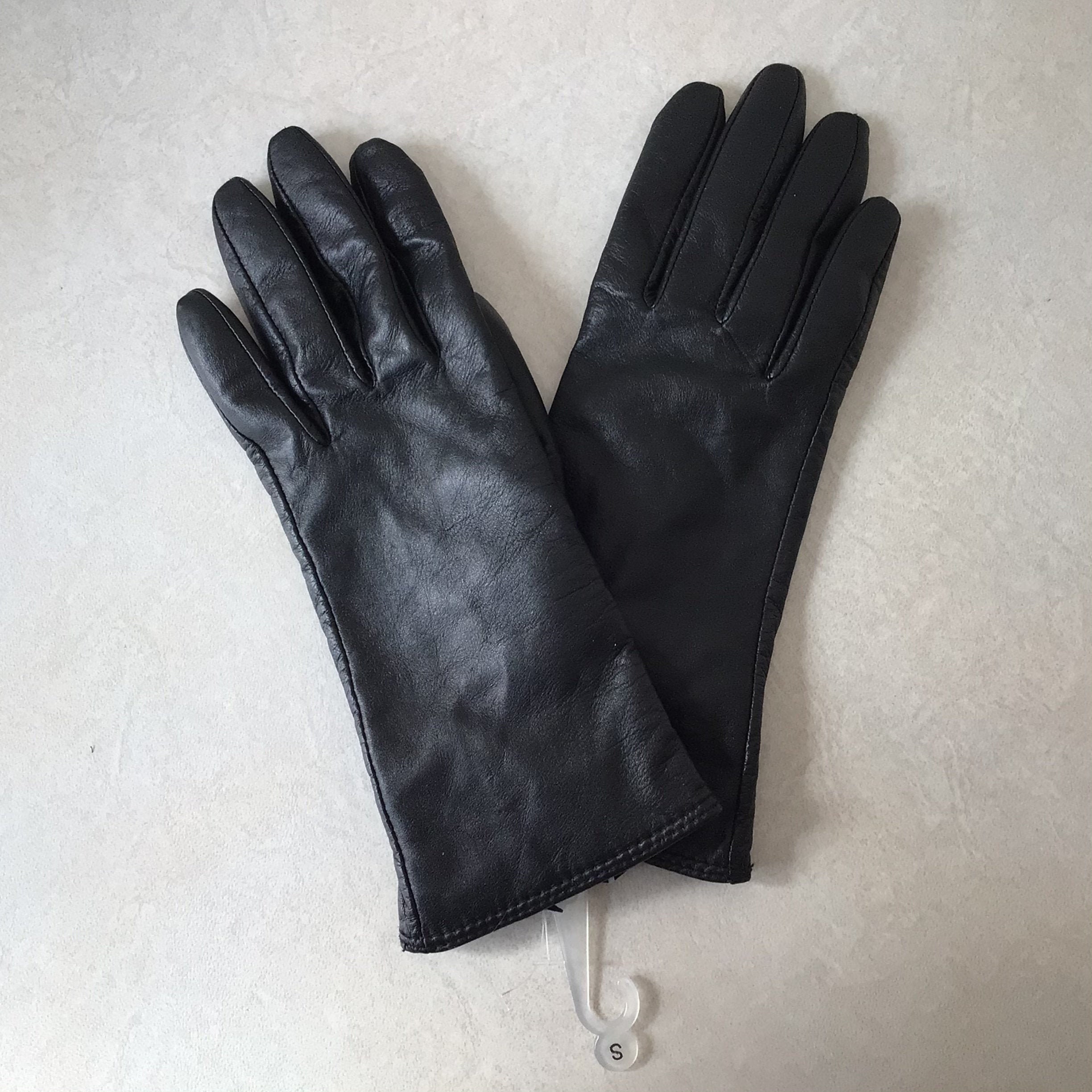 Charter Club Ladies Black Leather Gloves Size Small NWT - Etsy Finland