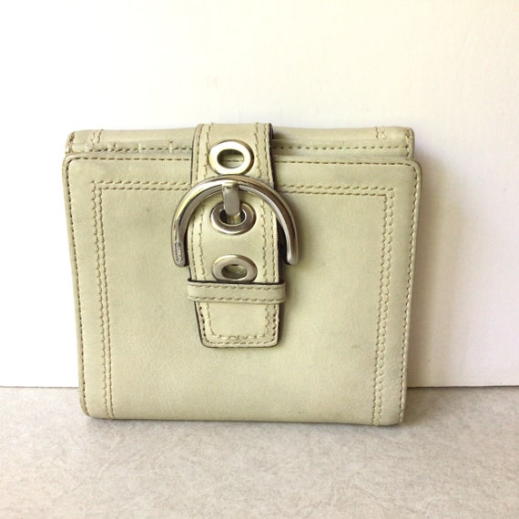 Coach Ivory Soho Leather Wallet - Etsy Coach Ivory Soho Leather Wallet - Etsy