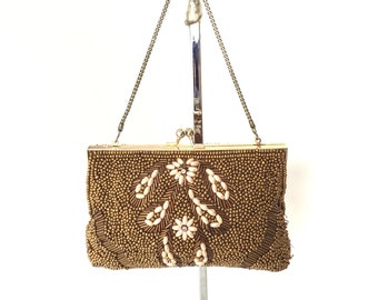 La Regale Ltd Beaded Evening Handbag With Gold Should… - Gem