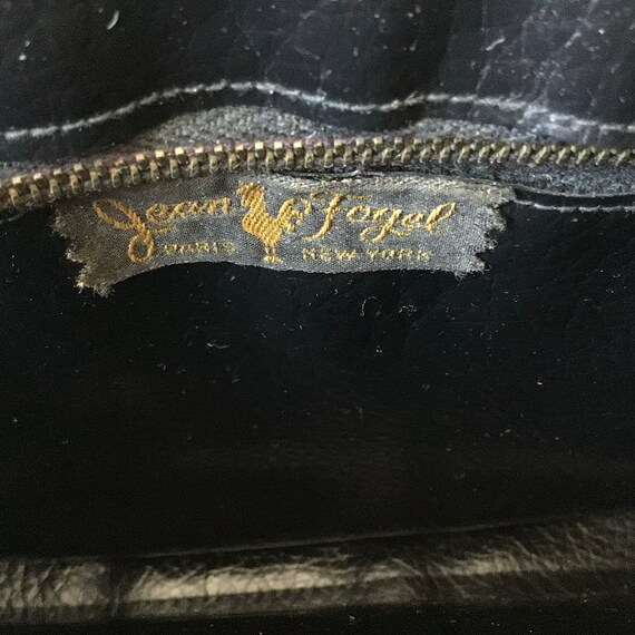 Jean Fogel Vintage Brown Leather Handbag - image 8