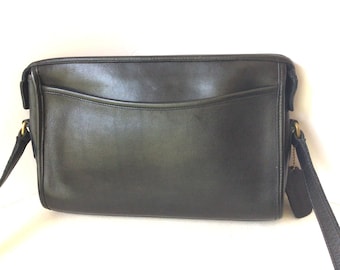 Vintage Coach NYC Basic Bag 9455 -black Leather Shoulder Purse - Etsy