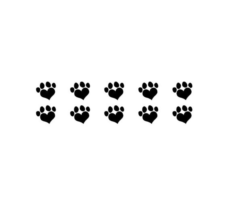 heart-paw-print-nail-decals-paw-nail-decals-dog-nail-etsy