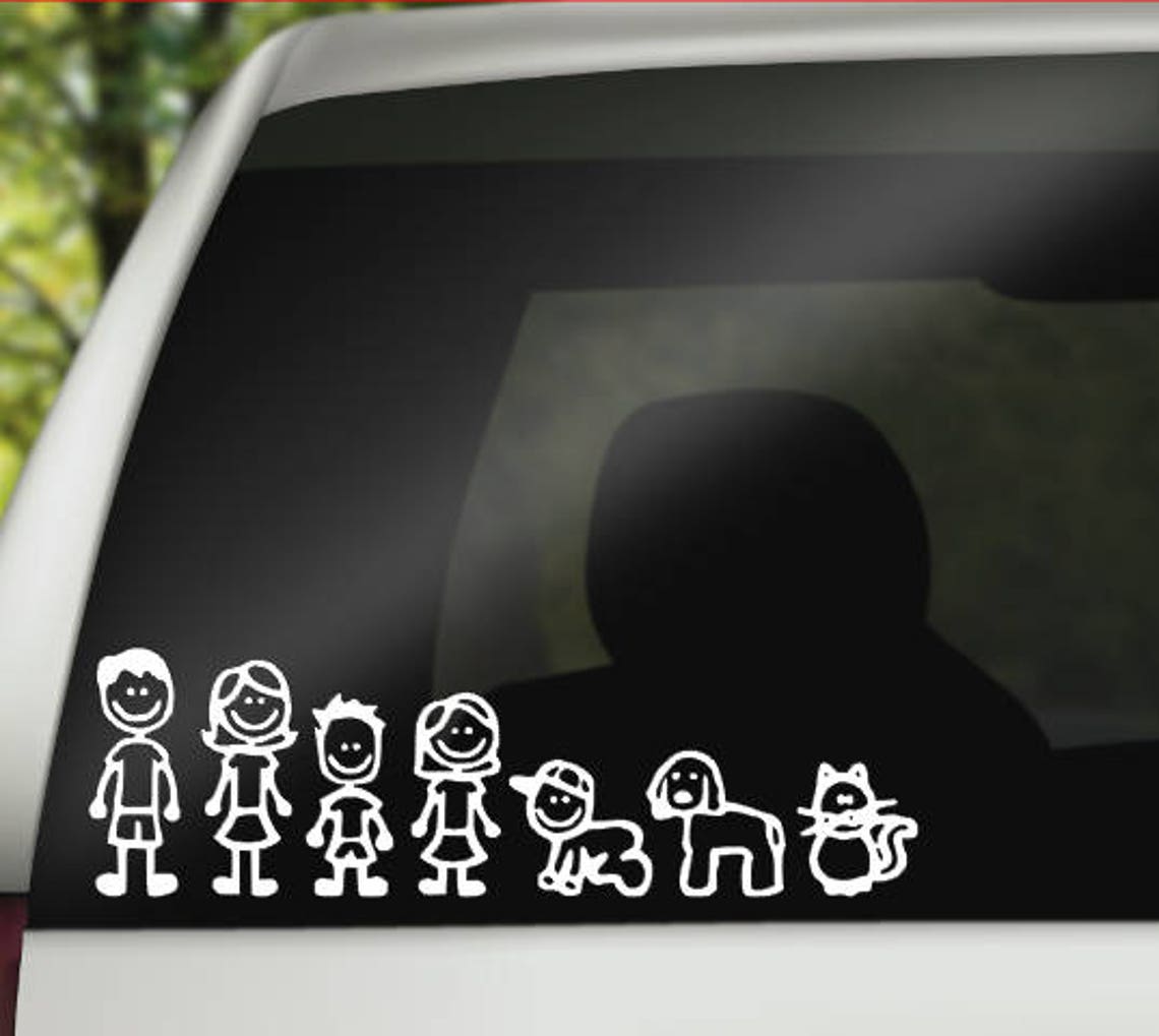 Custom Family Car Decal Stick Figure Family Decal Custom | Etsy
