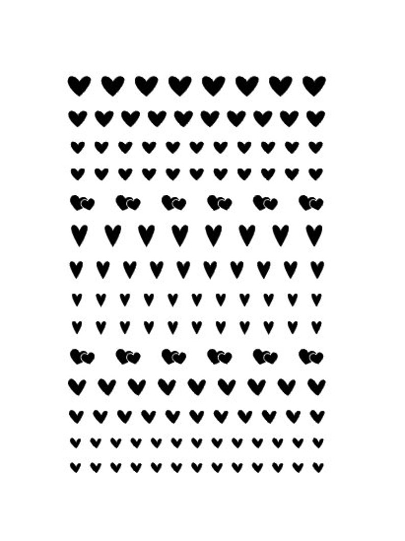 Heart THEME PACK Valentines Nail Decals Valentines Day | Etsy