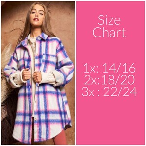 Pink Checked Brushed Shacket - Brissa