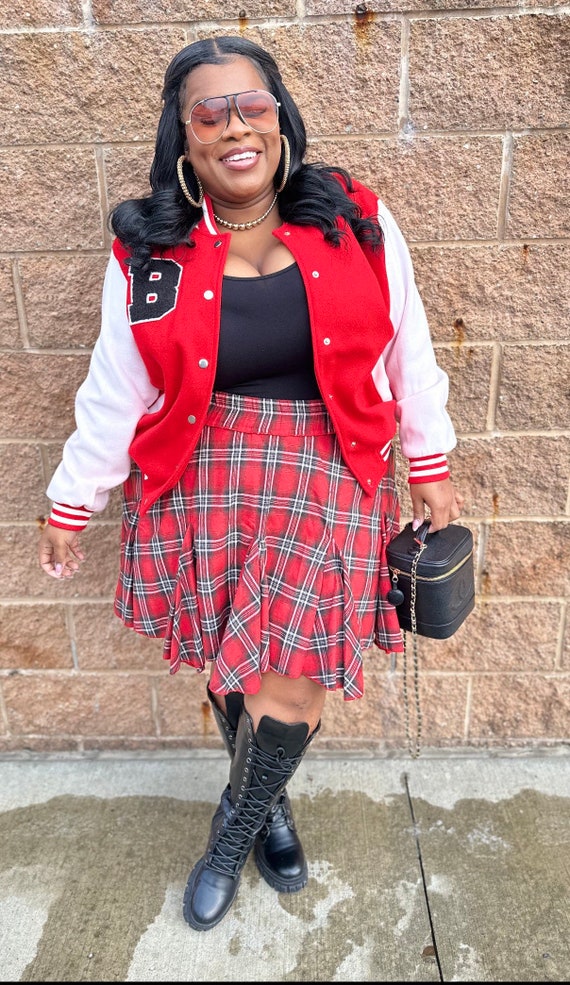 school girl plaid skirt