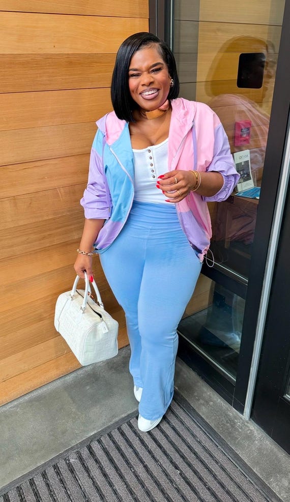 Pastel Nylon Jacket Set