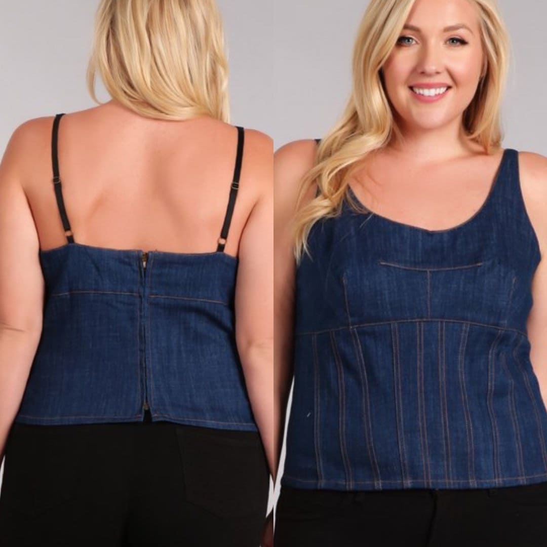 Dark Denim Corset -  Canada