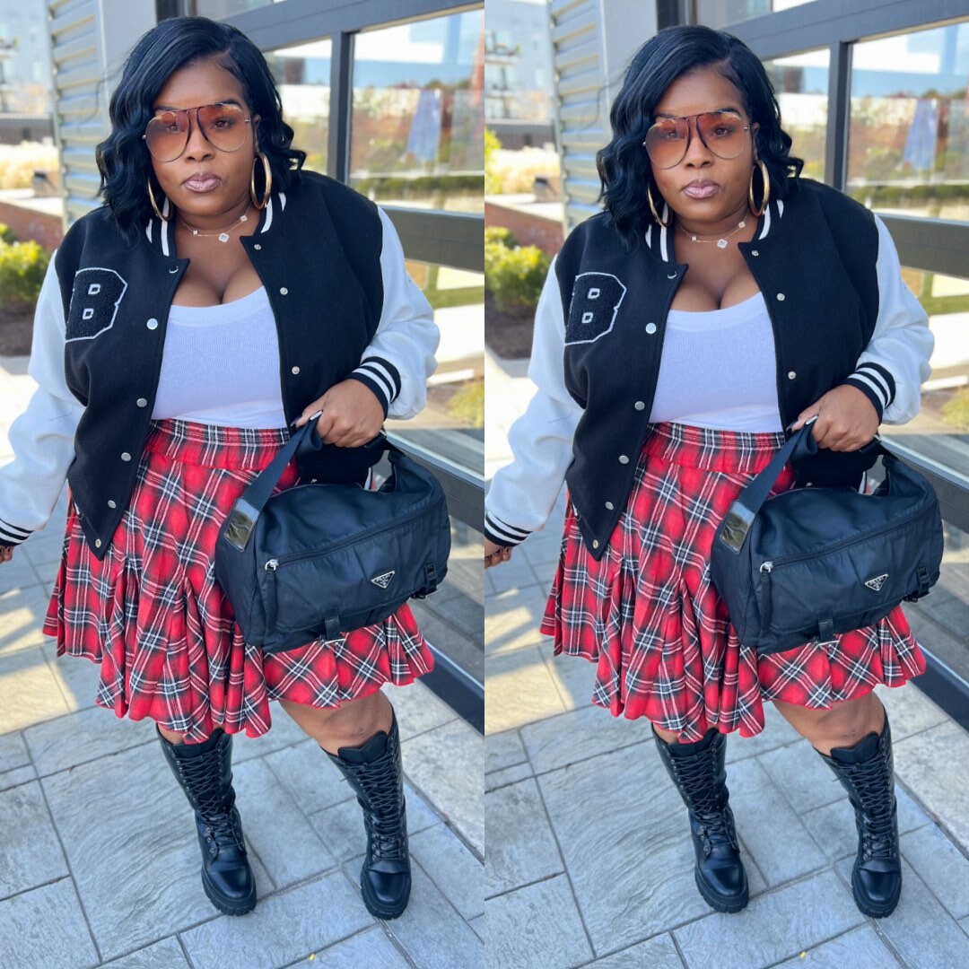 school girl plaid skirt